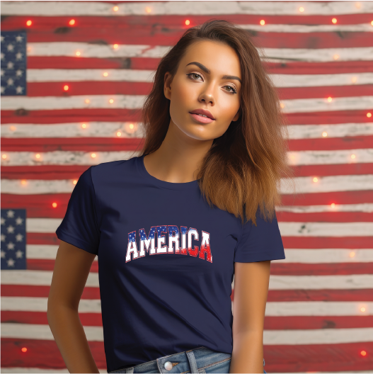 red white blue stars america