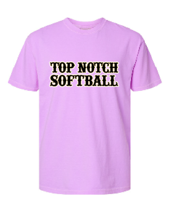 Top Notch Softball Short Sleeve  (Neon Violet and Violet are Comfort Colors)