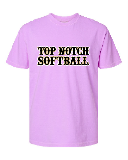 Top Notch Softball Short Sleeve  (Neon Violet and Violet are Comfort Colors)