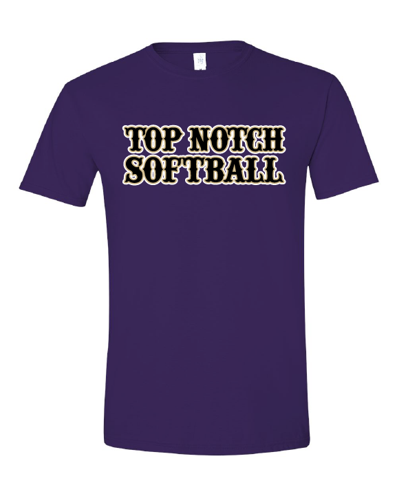 Top Notch Softball Short Sleeve  (Neon Violet and Violet are Comfort Colors)
