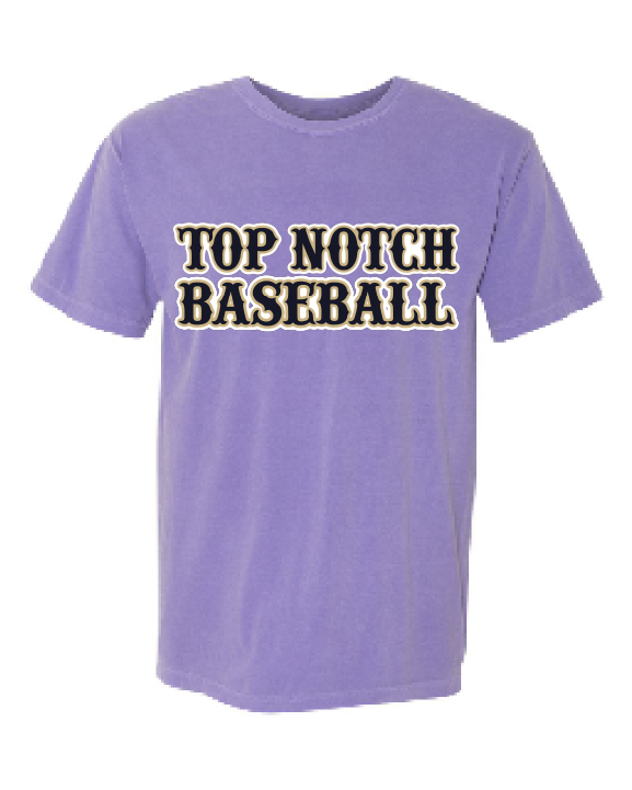 Top Notch Baseball Short Sleeve  (Neon Violet and Violet are Comfort Colors)