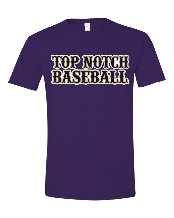 Top Notch Baseball Short Sleeve  (Neon Violet and Violet are Comfort Colors)