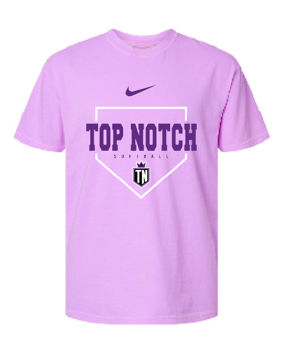 Top Notch Softball Plate Short Sleeve (Neon Violet and Violet are Comfort Colors)