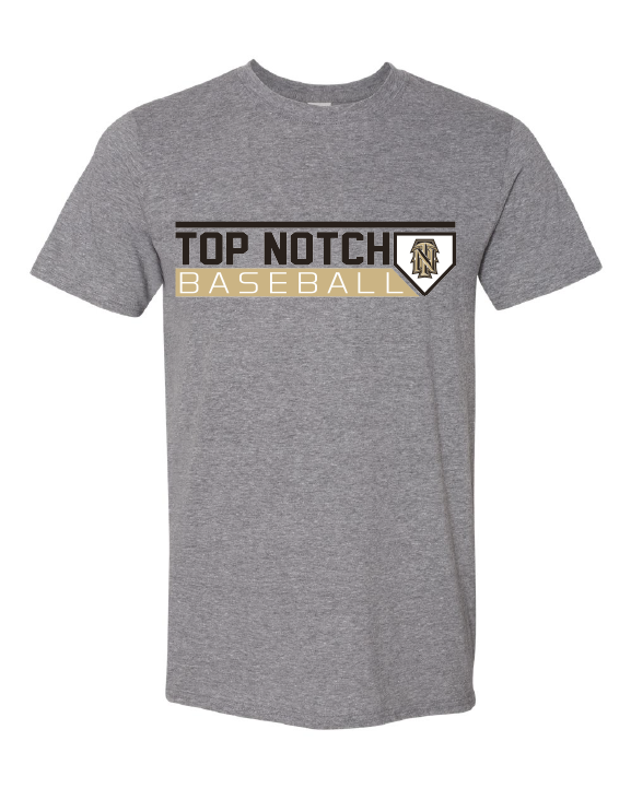 Top Notch Baseball Plate Logo Short Sleeve.  (Neon Violet and Violet are Comfort Colors)