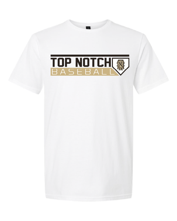 Top Notch Baseball Plate Logo Short Sleeve.  (Neon Violet and Violet are Comfort Colors)