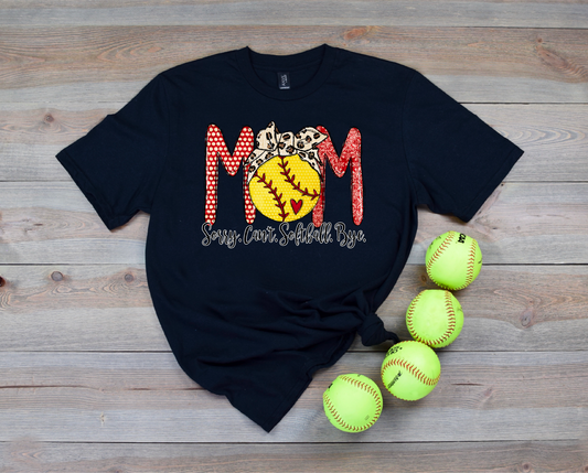 Mom Sorry Cant softball Bye