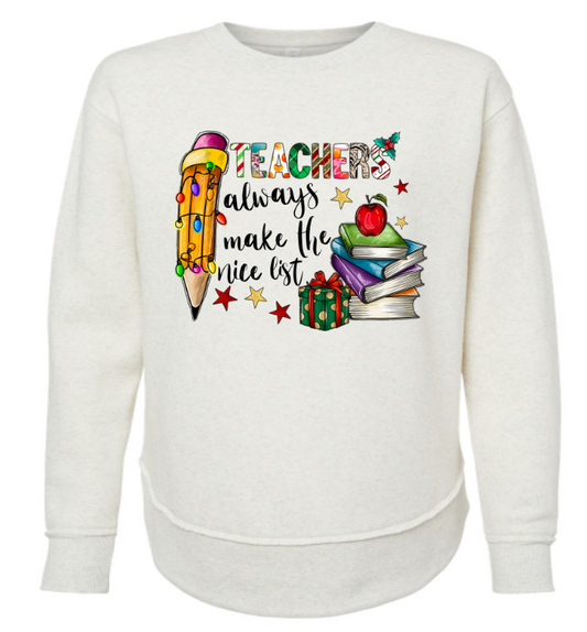 Teachers always make the nice list