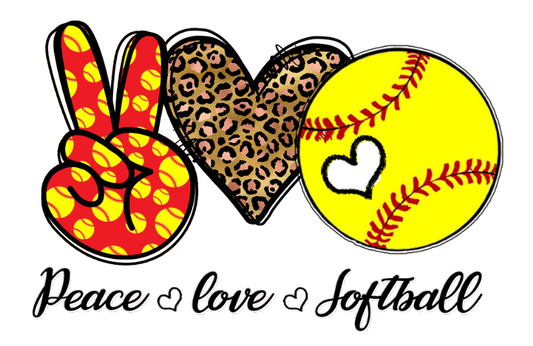 Peace Love Softball