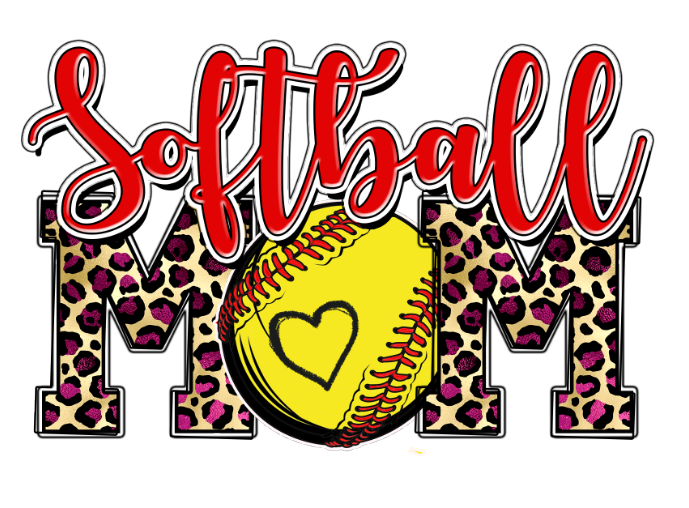 Softball Mom Purple Leopard