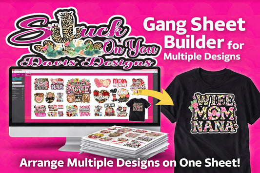 CUSTOM Gang sheet builder for all sizes of sheets