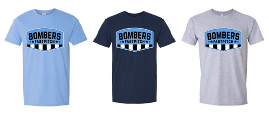 Bombers Tee Carolina White Outline