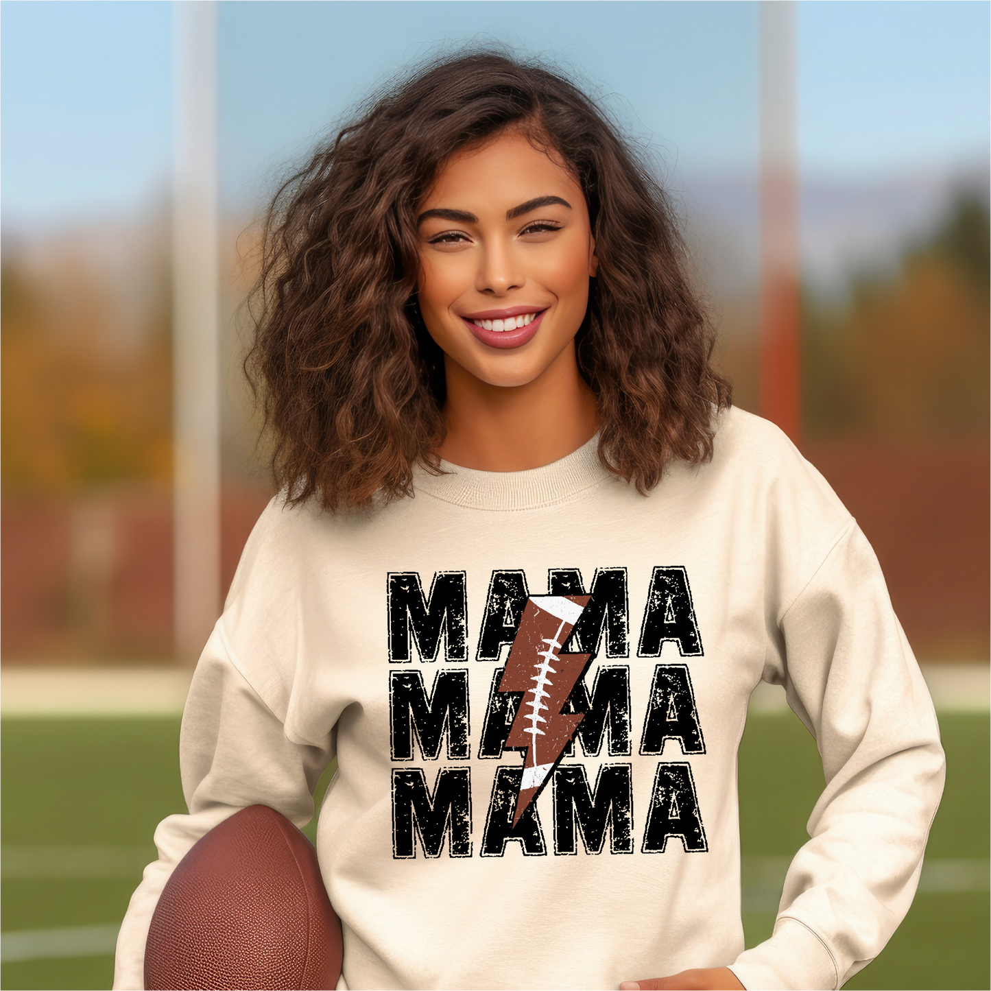 MAMA football lightning bolt