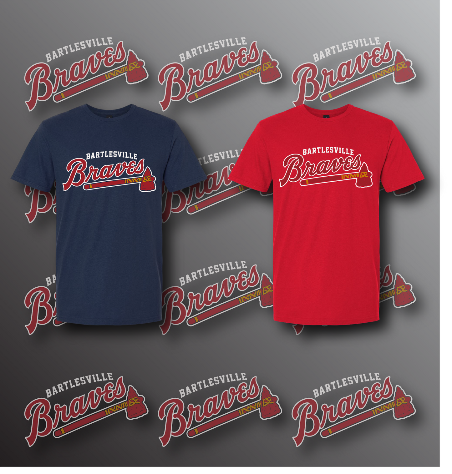 Bartlesville Braves Tomahawk Tee