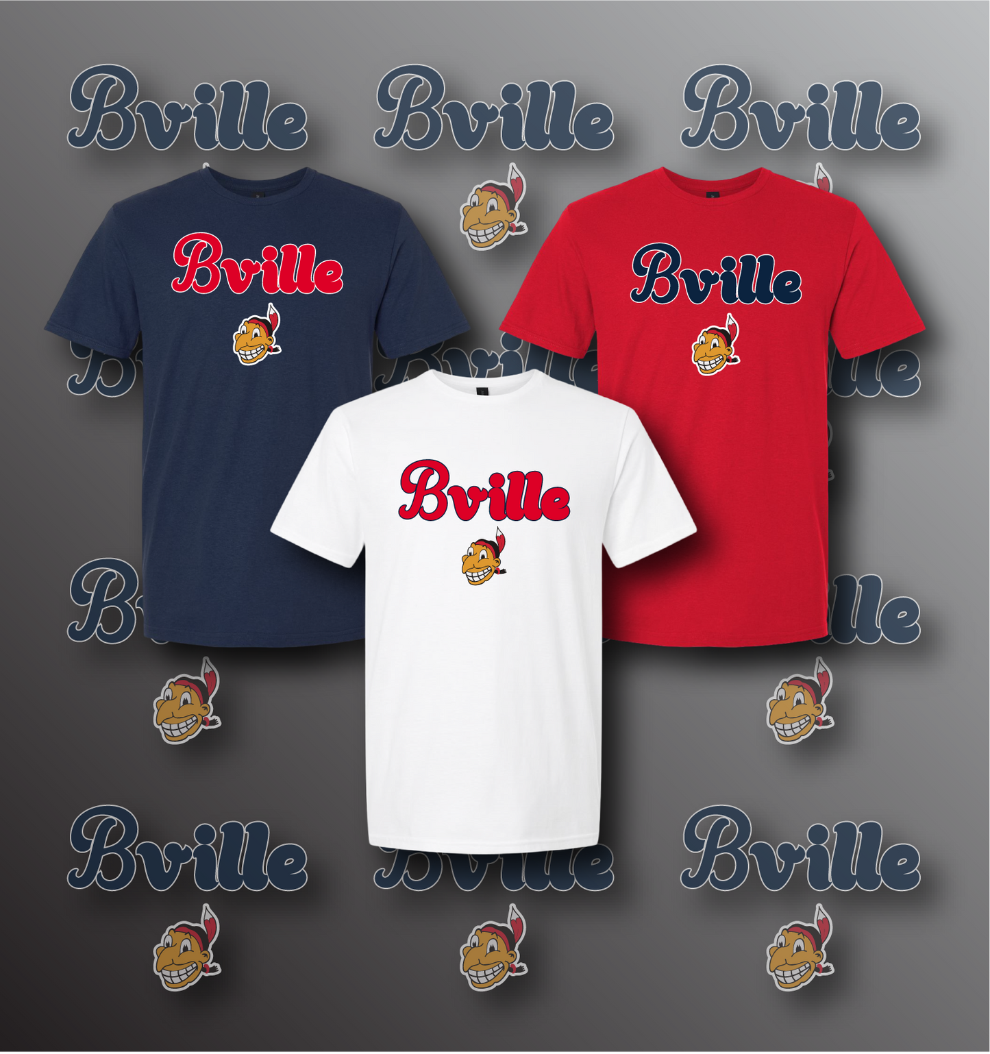 Bville Indians Logo Tee
