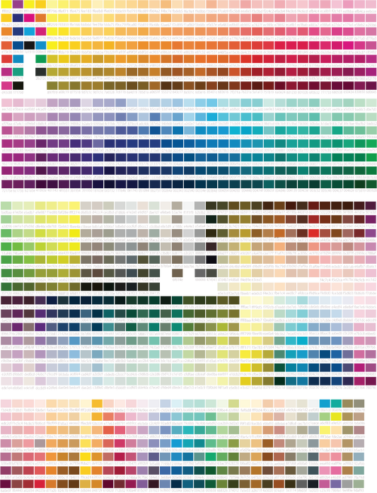 HEX Color Chart for Printer 4