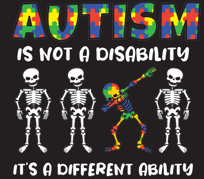 Autistic Skelleton Autism skeleton – Stuck On You Davis Designs